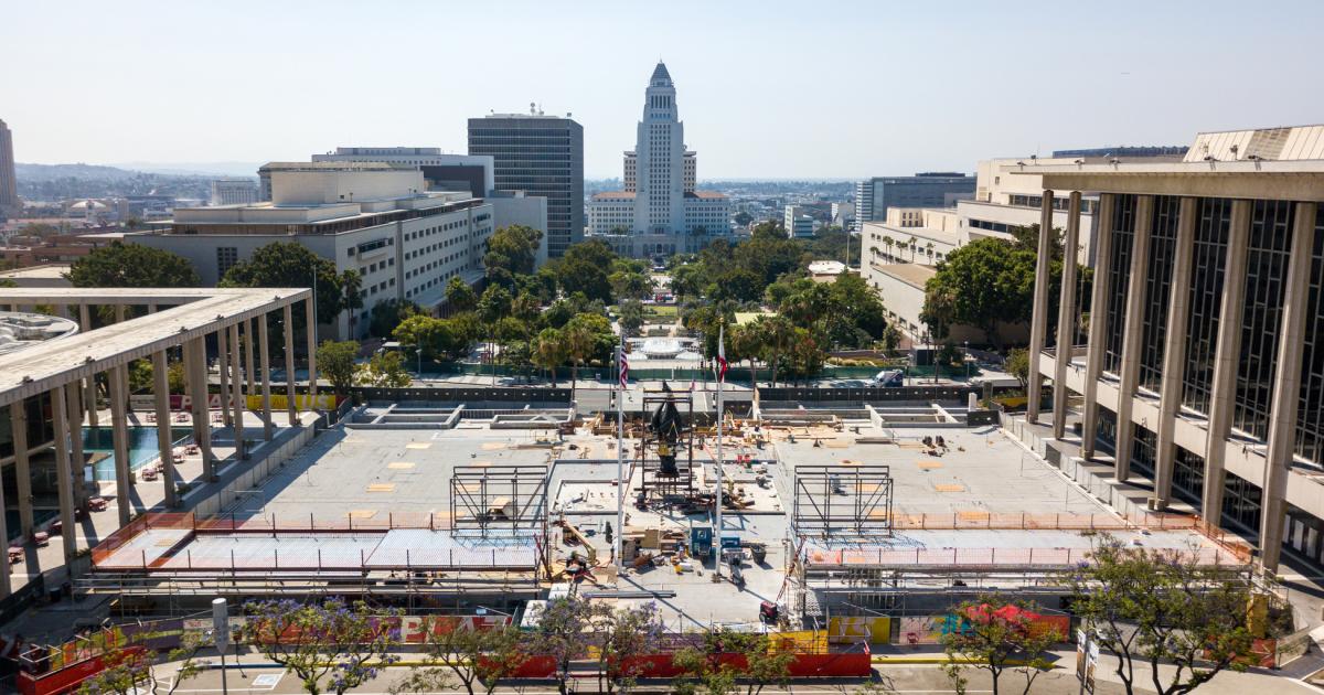 Scoping Out Progress At The Music Center Plaza's $40-Million Renovation ...